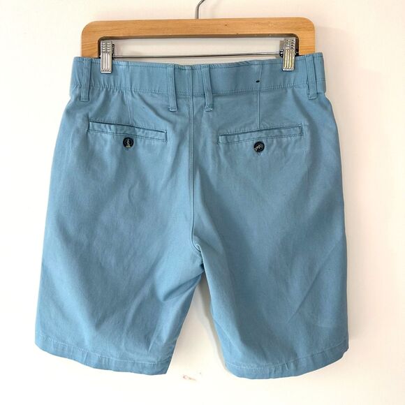 Nat Nast Shorts Men's 30 Chino Slate Green Regular Fit Flat Front Medium Wash - Picture 2 of 7